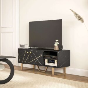 Homcom TV Unit Black Marble