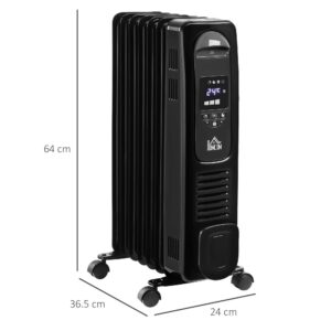 Homcom 1500W Digital Oil Filled Radiator