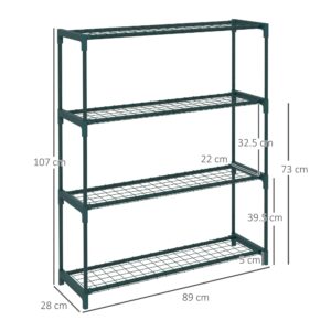 Outsunny Plant Stand 4-Tier