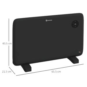 Homcom Convector Heater Black