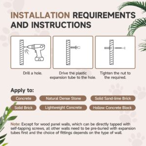 PawHut 4pc Cat Wall Shelves