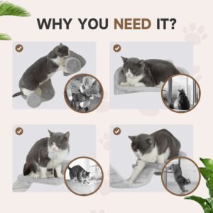 PawHut 4pc Cat Wall Shelves