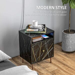 Homcom Bedside Table w/ Drawer