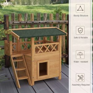 PawHut Outdoor Cat House PawHut Outdoor Cat House