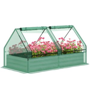 Outsunny Planter Box w/ Greenhouse
