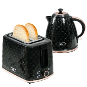 Homcom Kettle & Toaster Set Black