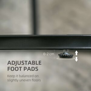 Homcom 2 pcs Modern Coffee Table Set Black