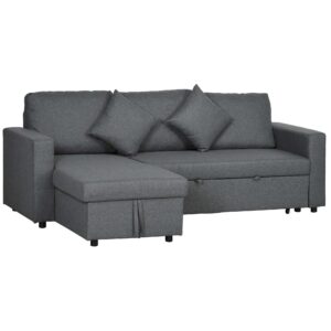 Homcom Corner Sofa Bed w/ Storage