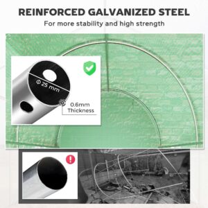 Outsunny Greenhouse Polytunnel Walk-in