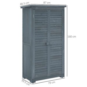 Outsunny Wooden Garden Storage Shed Outsunny Wooden Garden Storage Shed