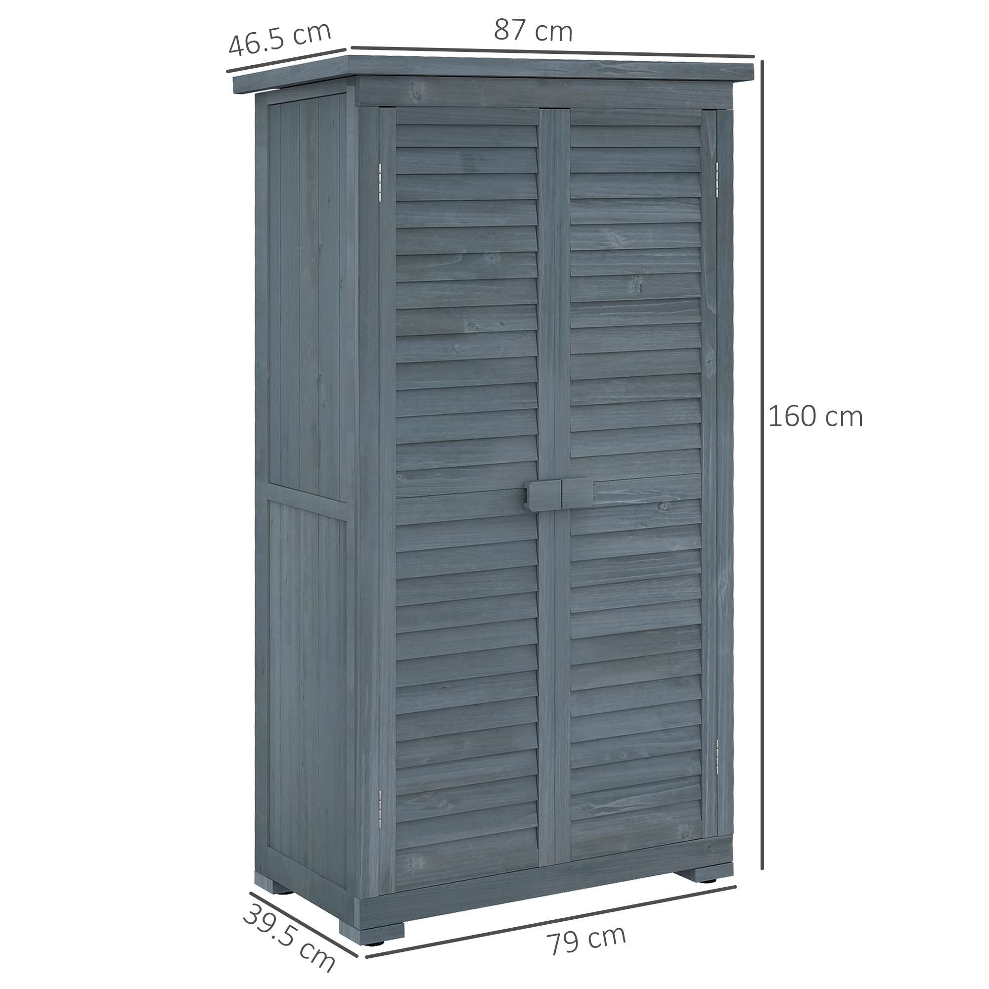 Outsunny Wooden Garden Storage Shed Outsunny Wooden Garden Storage Shed