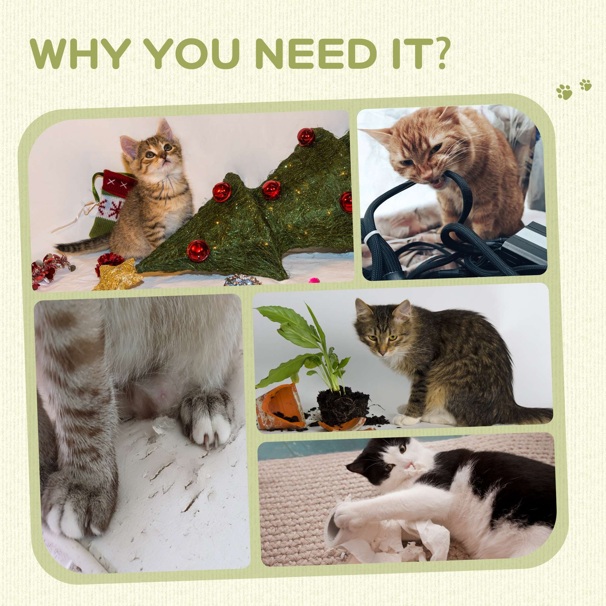 PawHut Cat Scratching Post Beige PawHut Cat Scratching Post Beige