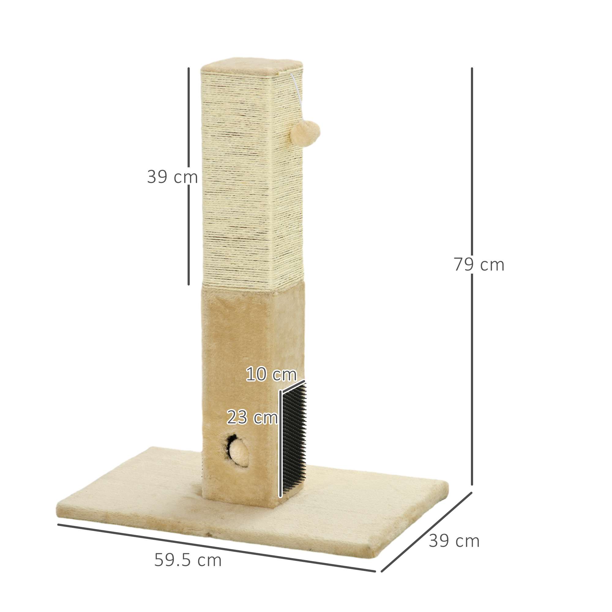 PawHut Cat Scratching Post Beige PawHut Cat Scratching Post Beige