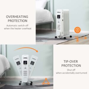 Homcom 1500W Oil Filled Radiator