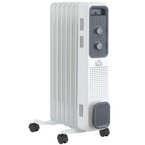 Homcom 1630W Oil Filled Radiator White