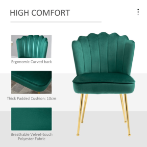 Homcom Velvet-Feel Accent Chair