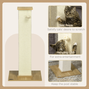 PawHut 80cm Sisal Rope Scratching Post