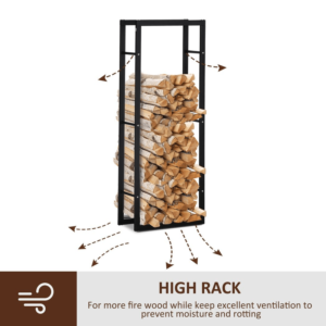 Sportnow 150cm Metal Log Holder