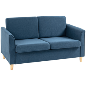 HOMCOM Double Seat Sofa Blue