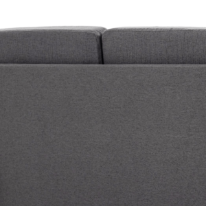 HOMCOM Sofa Linen Double Seat Dark Grey