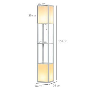 Homcom Floor Lamp with Dual Light