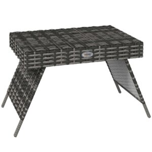 Outsunny Outdoor Coffee Table Grey