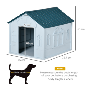 PawHut Dog House Puppy Shelter Weather Resistant