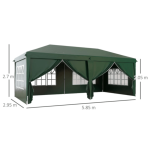 Outsunny 3 x 6m Pop Up Gazebo Green