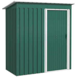 Outsunny 5 x 3ft Garden Storage Shed Green