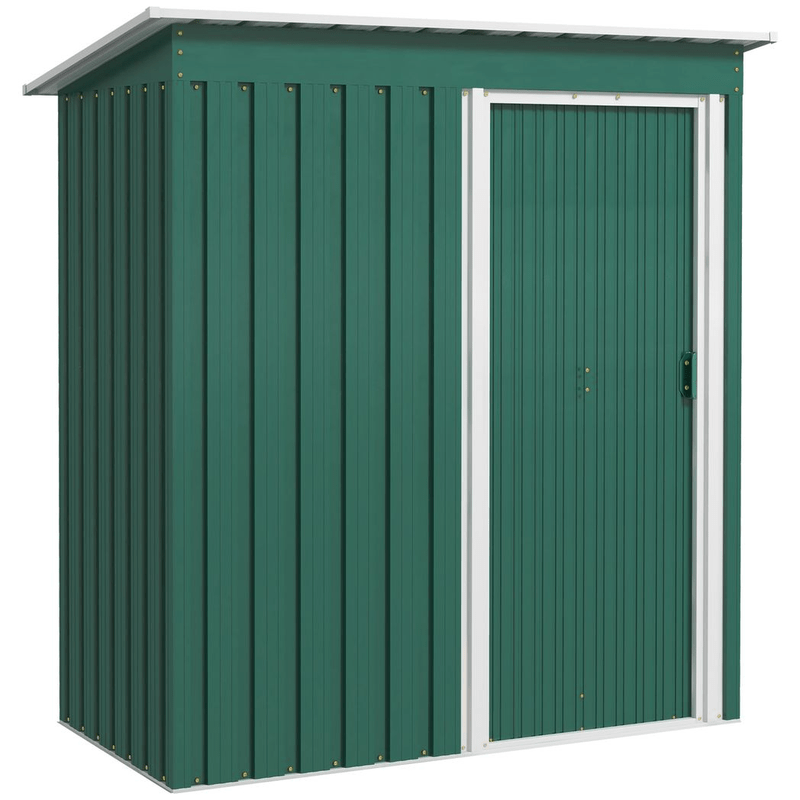Outsunny 5 x 3ft Garden Storage Shed Green Outsunny 5 x 3ft Garden Storage Shed Green