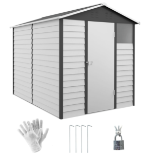 Outsunny 9'x6' Galvanised Metal Shed