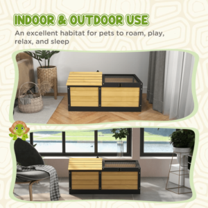 PawHut Tortoise House Wooden PawHut Tortoise House Wooden