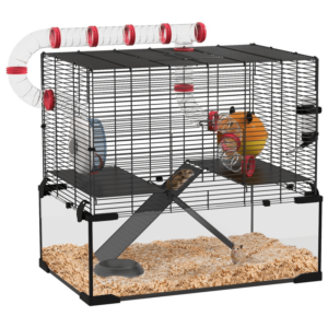 PawHut Hamster Cage with Tubes