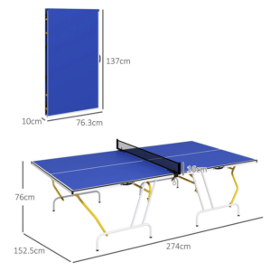 Sportnow 9ft Foldable Table Tennis Table