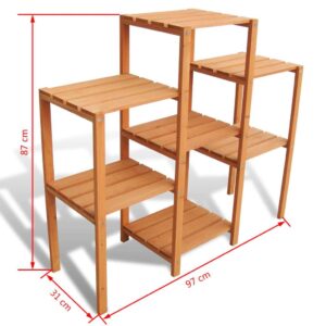 vidaXL Plant Stand Solid Fir Wood
