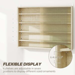 Homcom 5-Tier Wall Display Shelf Unit