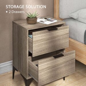 Homcom Bedside Tables Set of 2