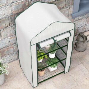 Outsunny Mini Greenhouse White