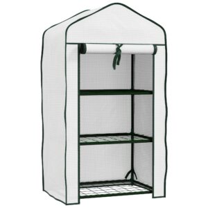 Outsunny Mini Greenhouse White