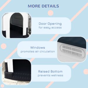 PawHut Dog Kennel for Outside Grey