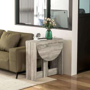 Homcom Folding Dining Table Grey