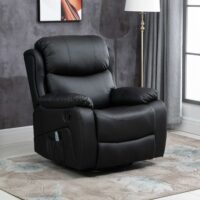 Homcom Massage Recliner Chair Black