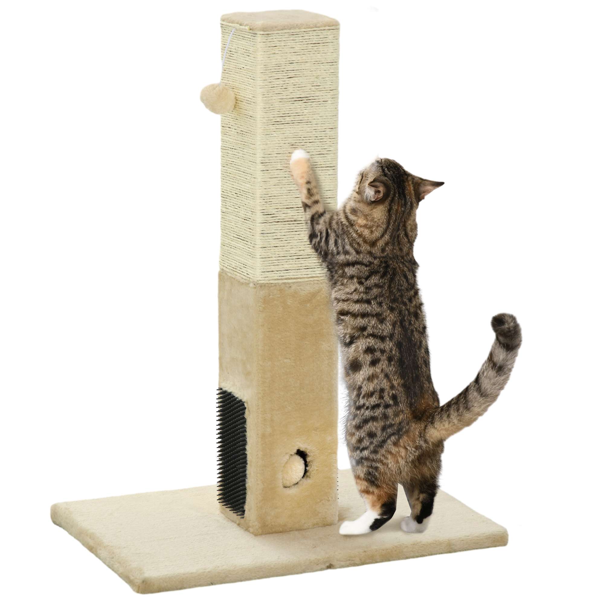 PawHut Cat Scratching Post Beige PawHut Cat Scratching Post Beige