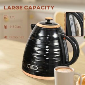 Homcom Electric Kettle 1.7L 3kW Swivel