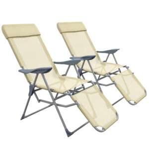 Outsunny 2 Reclining Garden Chairs