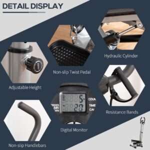 Homcom Adjustable Twist Stepper