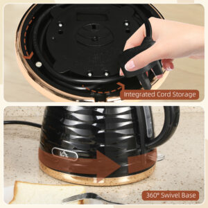 Homcom Electric Kettle 1.7L 3kW Swivel