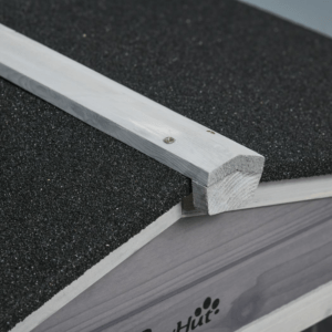 PawHut Wooden Rabbit Hutch Light Grey