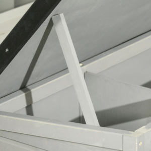 PawHut Rabbit Hutch with Asphalt Roof