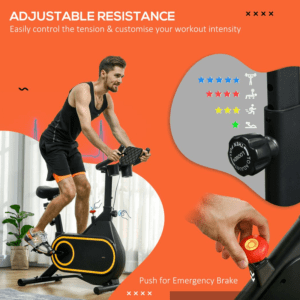 Sportnow Exercise Bike w/ LCD Display